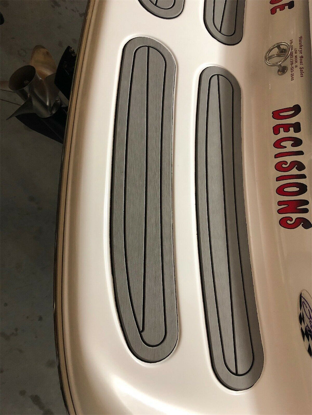 Baja 272 Swim Platform Step Pad Boat EVA Foam Faux Teak Deck Floor Mat Flooring SeaDek MarineMat Gatorstep Style Self Adhesive