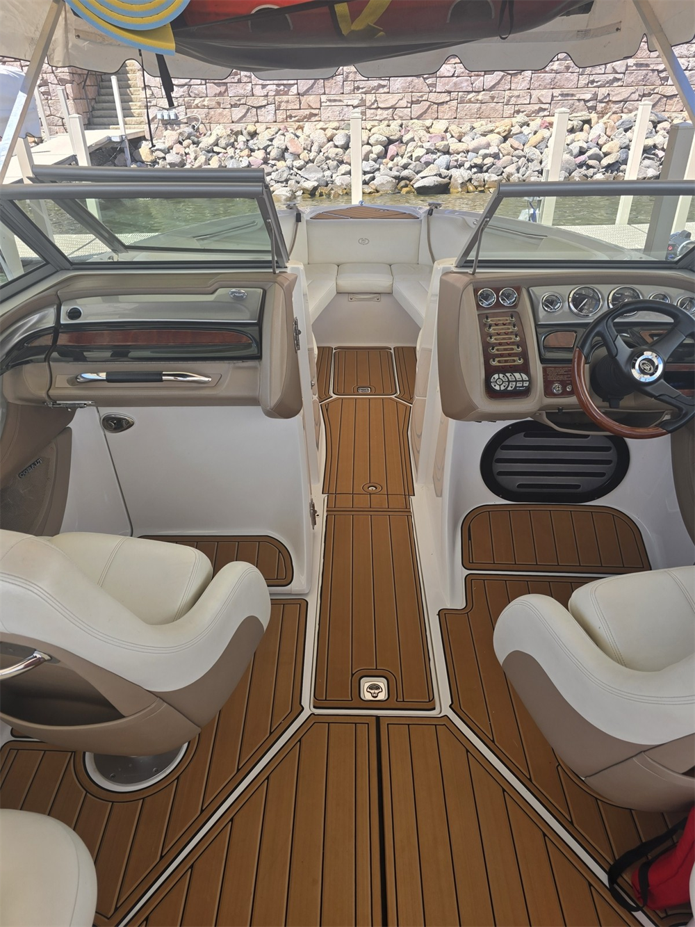 2008 Cobalt 272 Swim Platform Cockpit Pad Boat EVA Foam Faux Teak Deck Floor Mat SeaDek MarineMat Gatorstep Style Self Adhesive
