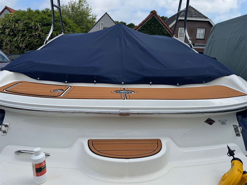 2004 Cobalt 200 Swim Platform Cockpit Boat Pad EVA Foam Faux Teak Deck Floor Mat SeaDek MarineMat Gatorstep Style Self Adhesive