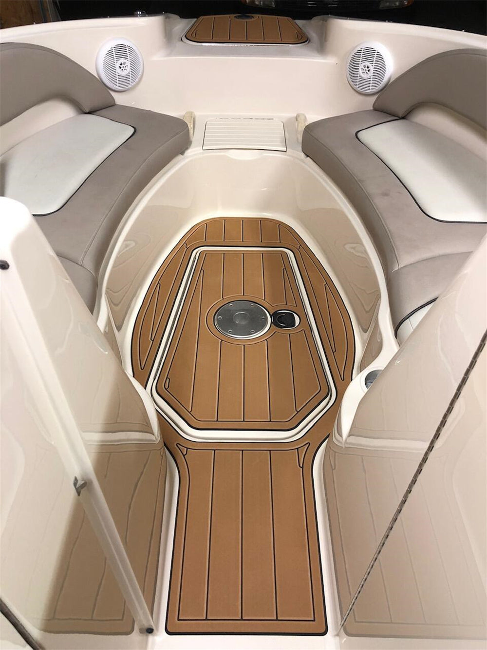 2004 Sea Ray Sundeck 220 Swim Platform Cockpit Pad Boat EVA Foam Teak Floor Mat SeaDek MarineMat Gatorstep Style Self Adhesive
