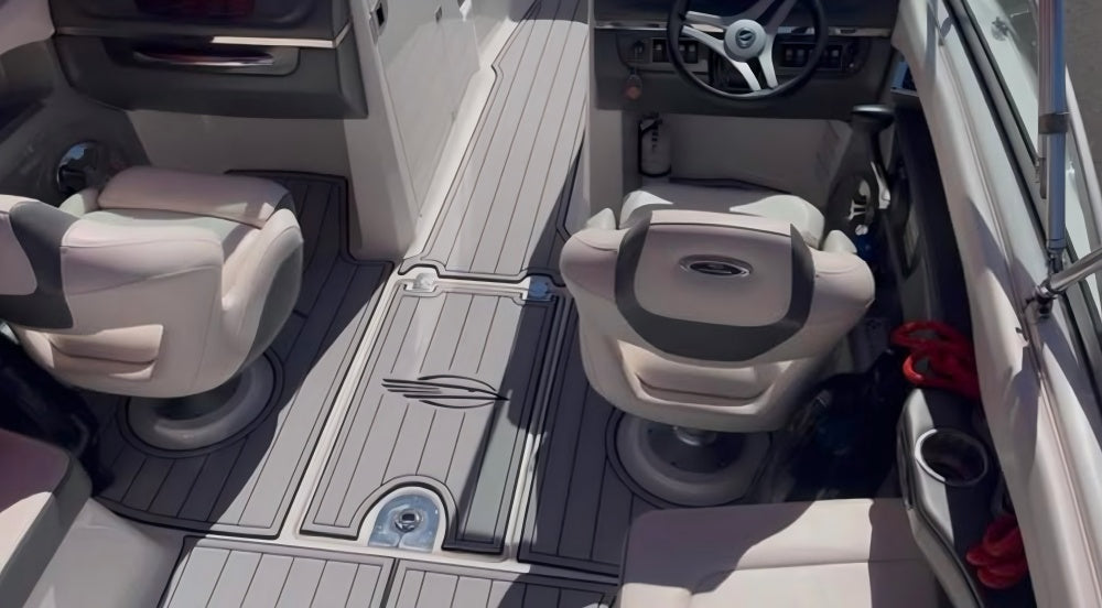 2013 Chaparral 226 SSI Swim Platform Step Cockpit Pad Boat EVA Foam Faux Teak Deck Floor Mat SeaDek MarineMat Gatorstep Style Self Adhesive