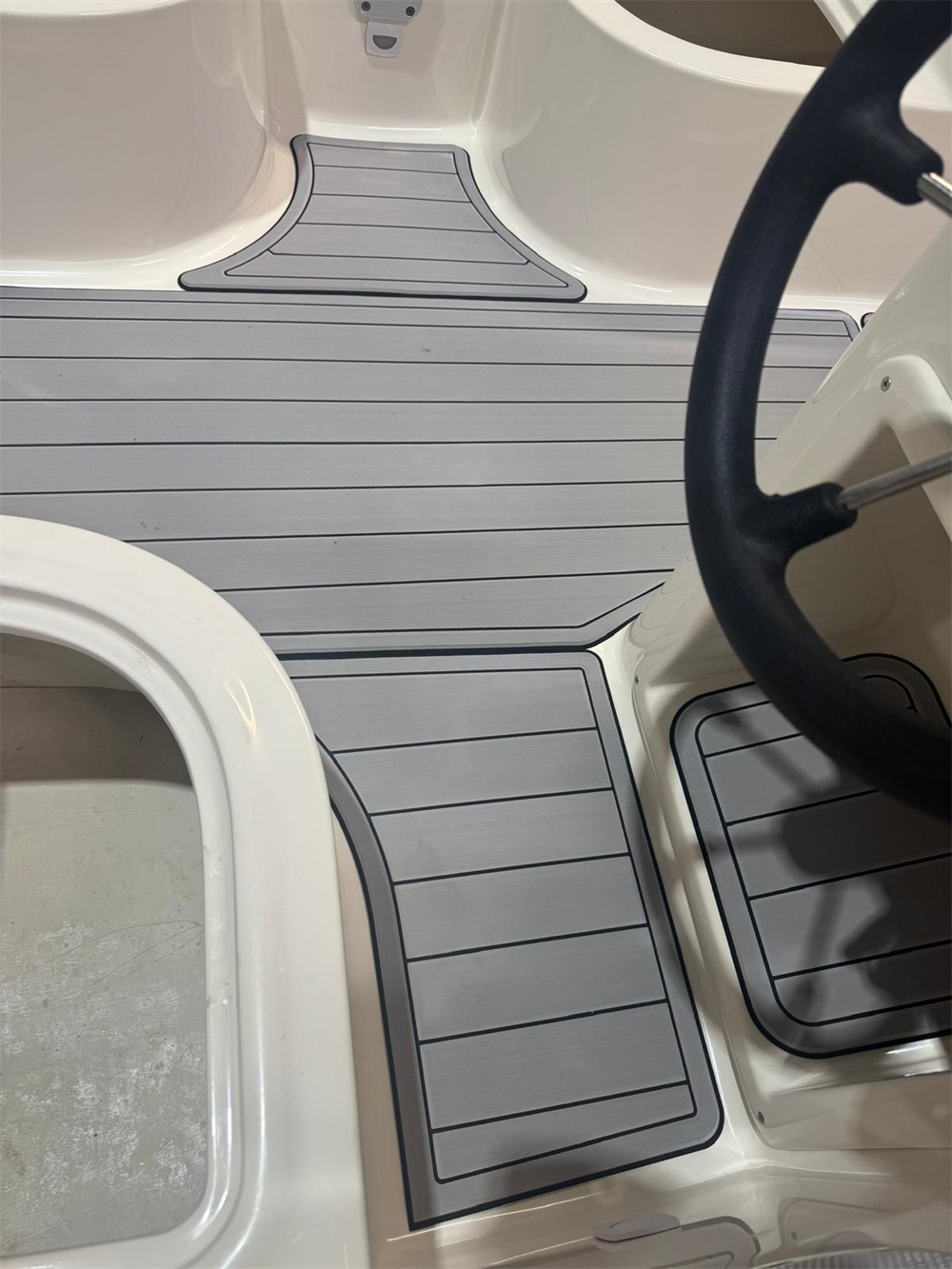 2016 Bayliner Element XL Swim Platform Cockpit Boat Pad EVA Foam Faux Teak Deck Floor Mat SeaDek MarineMat Gatorstep Style Self Adhesive