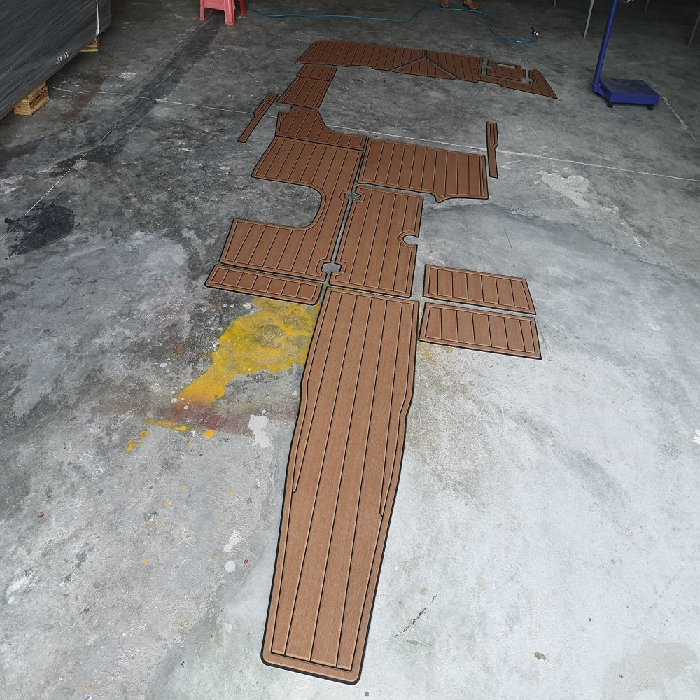 2015 Regal 1900 ES Swim Platform Cockpit Boat EVA Faux Foam Teak Deck Floor Pad SeaDek MarineMat Gatorstep Style Self Adhesive