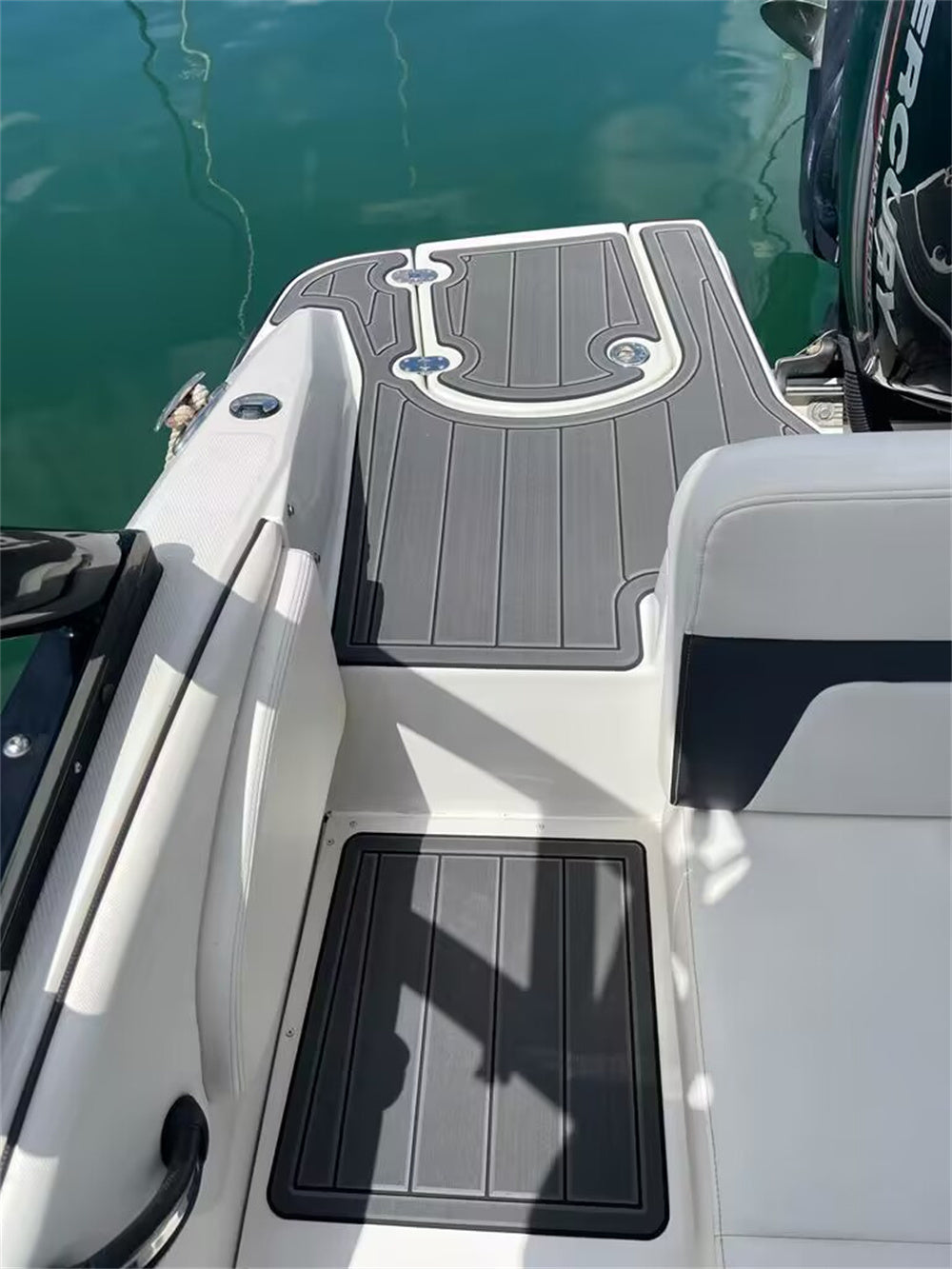 2018 Monterey 197 FS Cockpit Pad Boat EVA Foam Faux Teak Deck Floor Mat Flooring