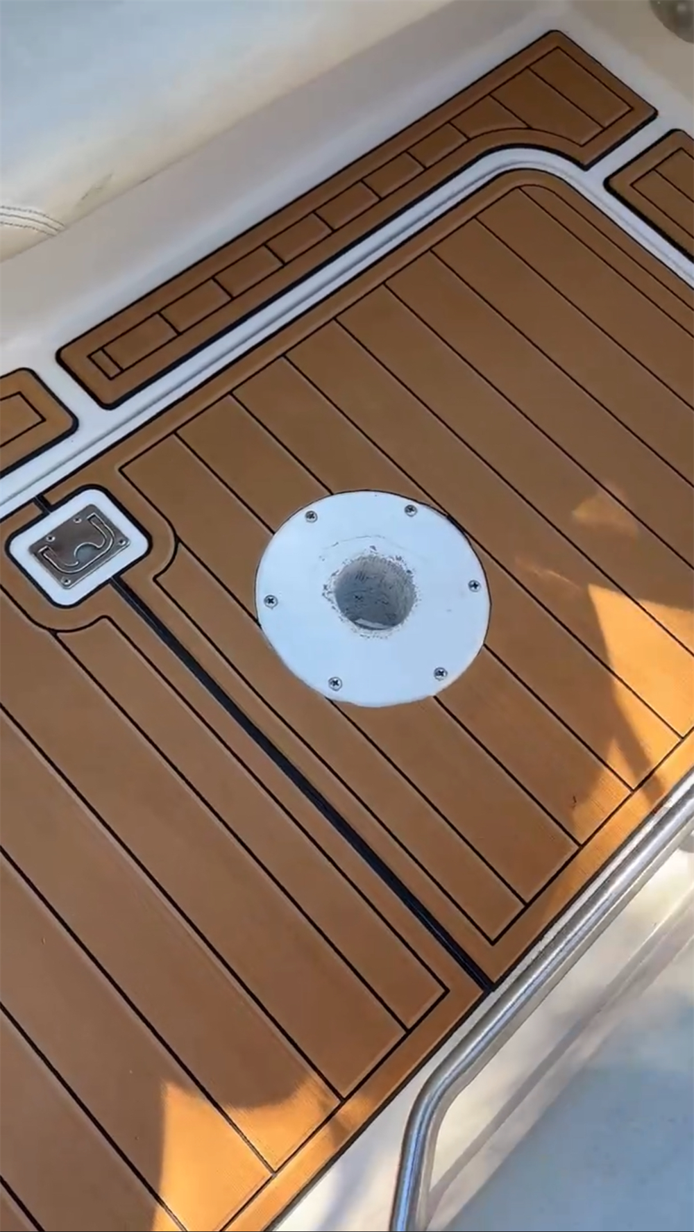 2008 Four Winns Vista 258 Swim Platform Cockpit Boat EVA Foam Faux Teak Deck Floor Mat SeaDek MarineMat Gatorstep Style Self Adhesive