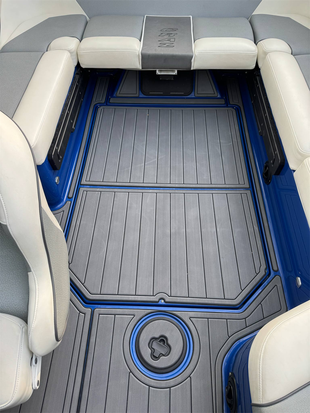 2016-2018 Moomba Craz Swim Platform Cockpit Pad Boat EVA Foam Faux Teak Deck Mat Seadek MarineMat Gatorstep Style Self Adhesive