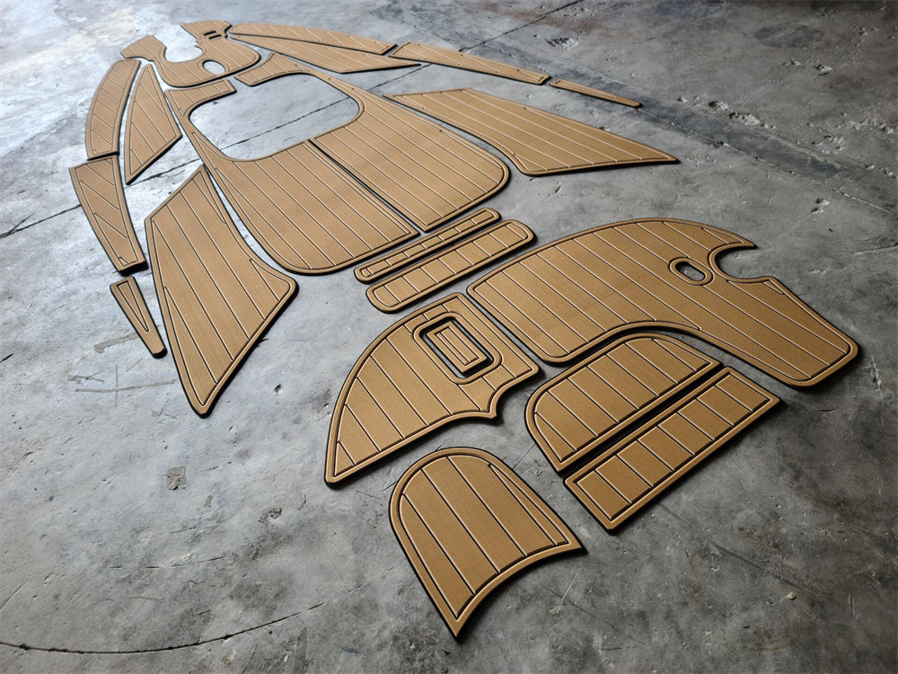 2001 Bayliner 2655 Swim Platform Cockpit Bow Boat EVA Foam Teak Floor Pad Mat SeaDek MarineMat Gatorstep Style Self Adhesive