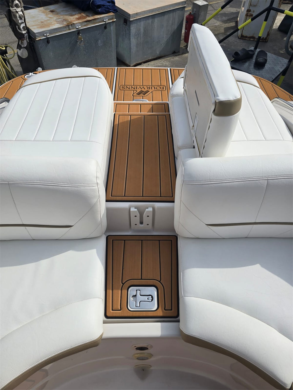 2011 Four Winns Horizon 240 Swim Platform Cockpit Boat EVA Foam Teak Floor Pad SeaDek MarineMat Gatorstep Style Self Adhesive