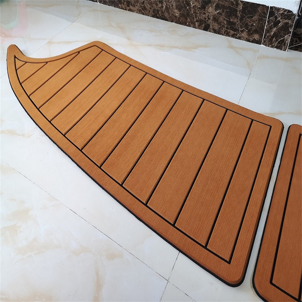 Cobalt 232 Swim Platform Step Pad Boat EVA Foam Faux Teak Deck Floor Mat SeaDek MarineMat Gatorstep Style Self Adhesive
