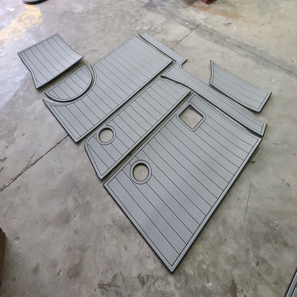 2000 Chaparral 240 Swim Step Platform Cockpit Boat EVA Foam Teak Deck Floor Pad SeaDek MarineMat Style Self Adhesive