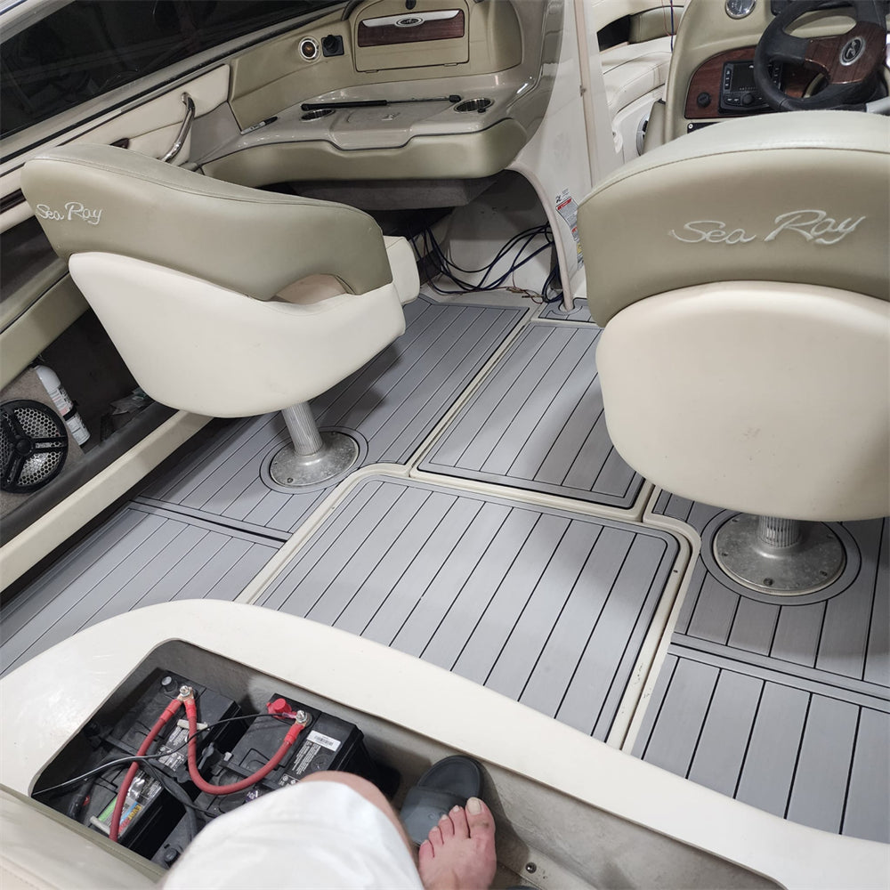 2005 Sea Ray 200 Select Swim Platform Cockpit Pad Boat EVA Teak Deck Floor Mat Seadek MarineMat Gatorstep Style Self Adhesive