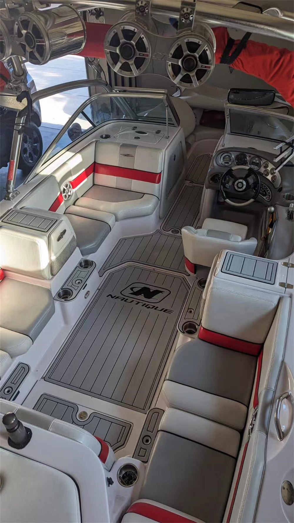 2007 Nautique 220 Swim Platform Cockpit Pad Boat EVA Foam Teak Deck Floor Mat SeaDek MarineMat Style Self Adhesive