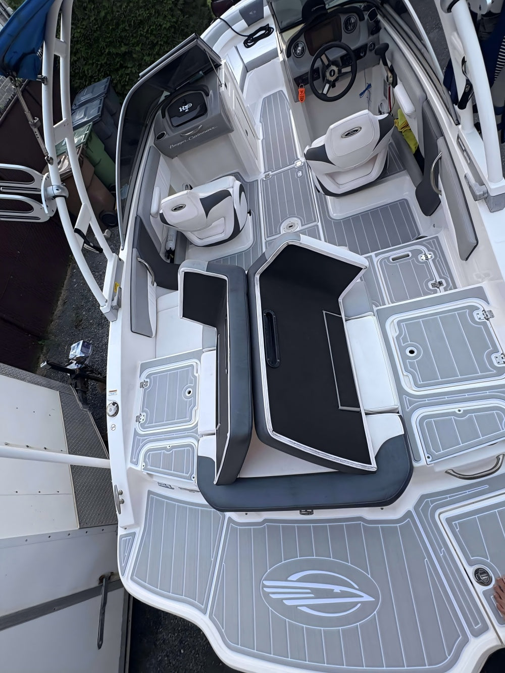 2018 Chaparral 21 Surf H20 Swim Platform Cockpit Boat EVA Foam Teak Floor Pad SeaDek MarineMat Style Self Adhesive