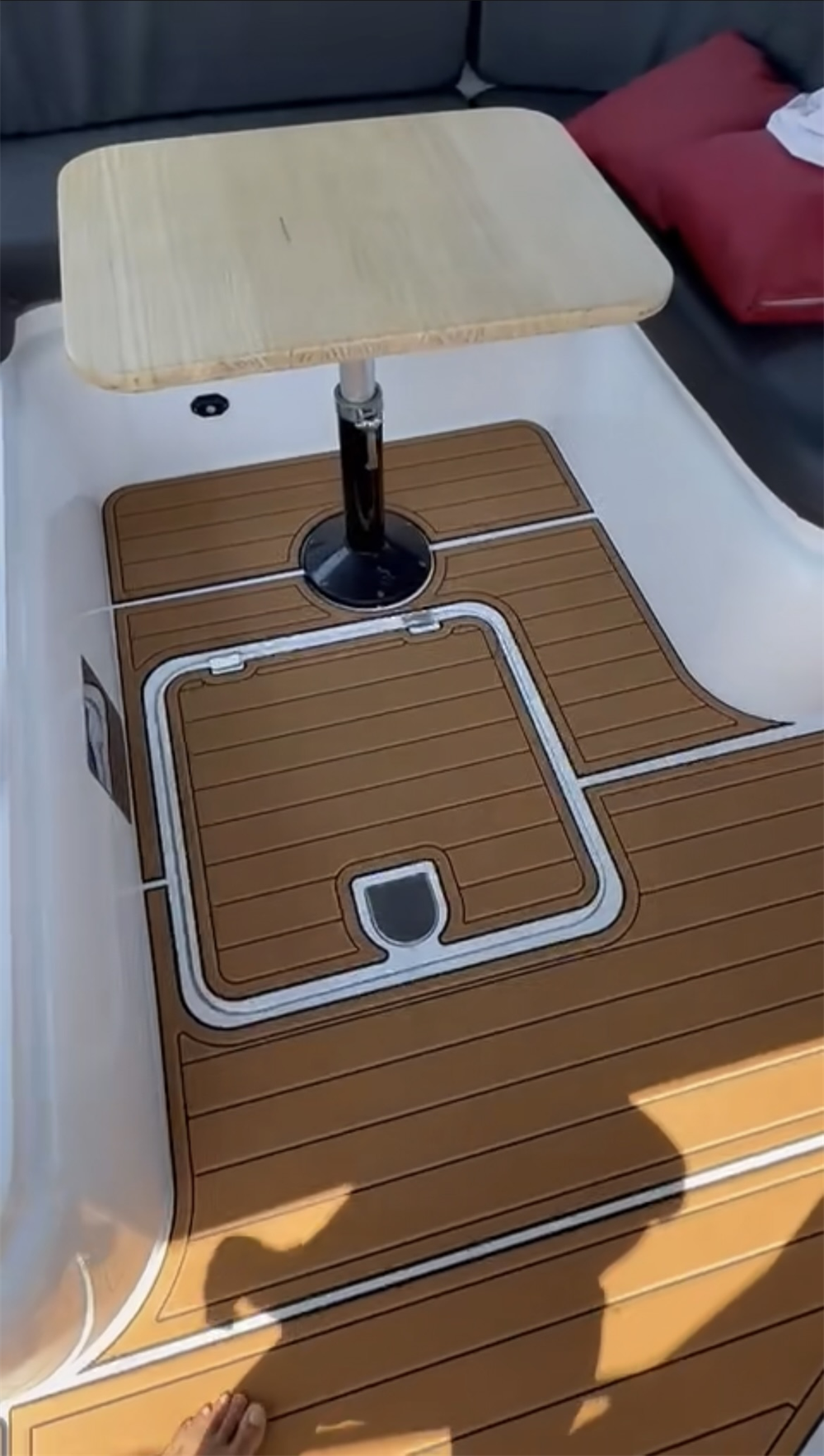 1996 Sunseeker Camargue 51 Cockpit Boat EVA Foam Faux Teak Deck Floor Mat Seadek MarineMat Gatorstep Style Self Adhesive