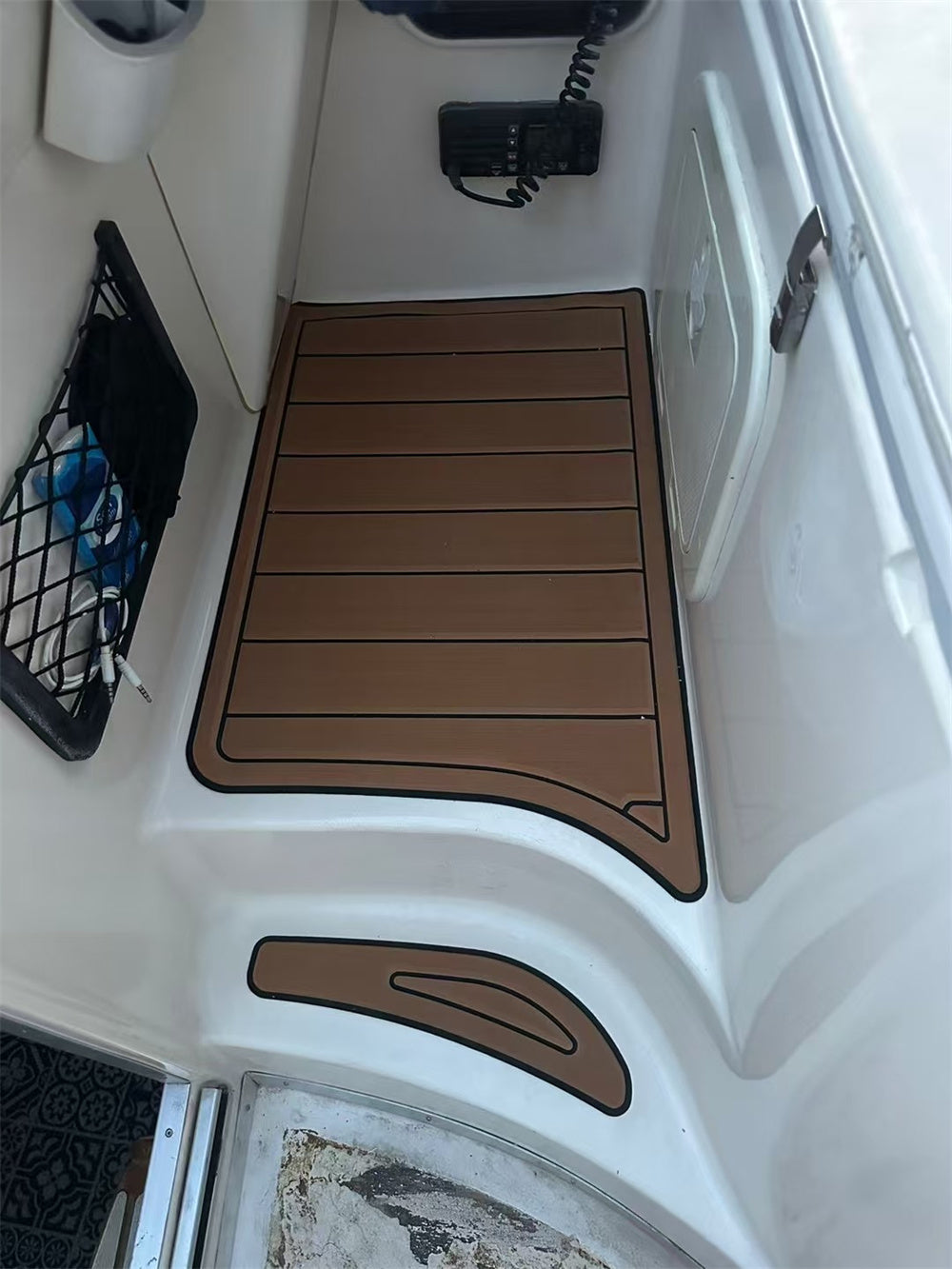 1998 Stama 25 Day Cruiser Pad Boat EVA Foam Faux Teak Deck Floor Mat SeaDek MarineMat Gatorstep Style Self Adhesive