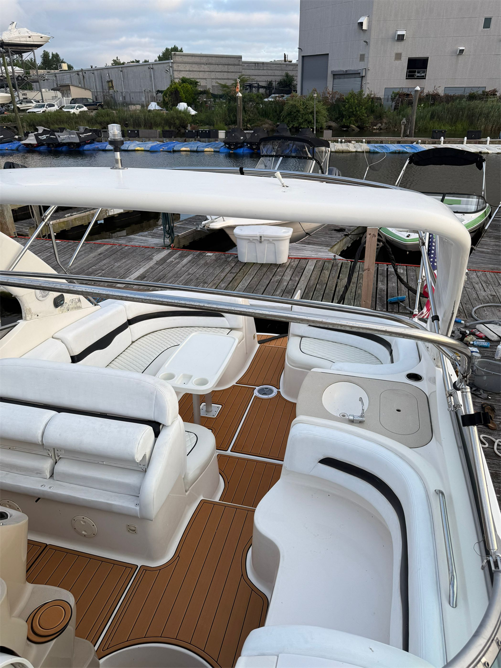 2001 Chaparral 320 Signature Swim Platform Cockpit Pad Boat EVA Foam Faux Teak Deck Floor Mat SeaDek MarineMat Gatorstep Style Self Adhesive
