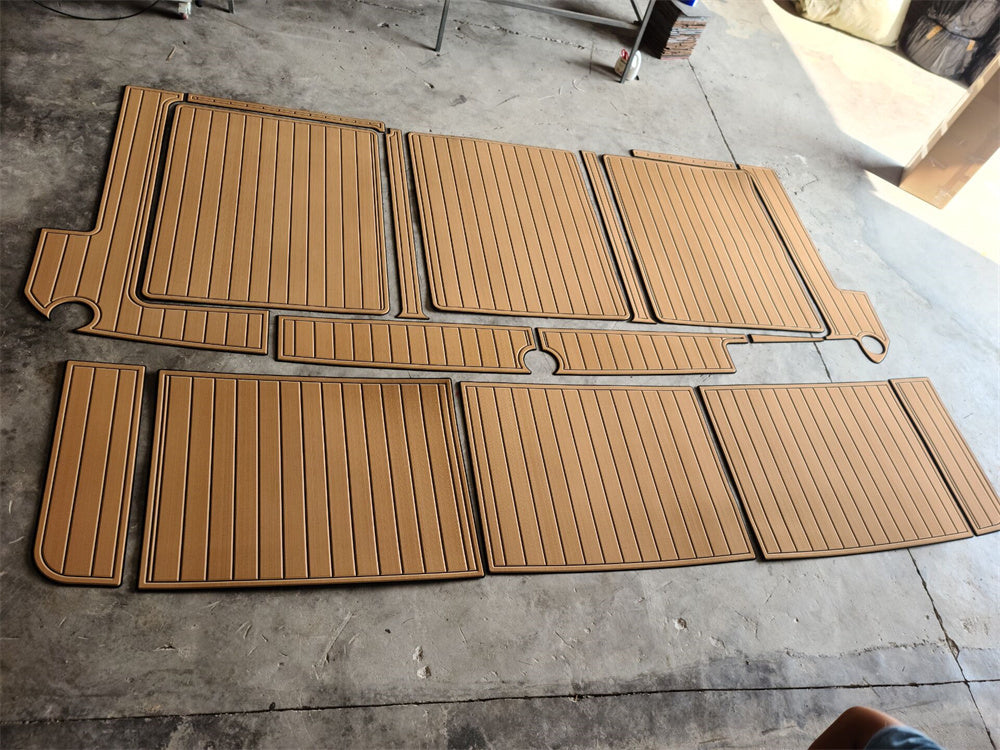 1998 Bayliner 2858 Ciera Swim Platform Boat EVA Foam Teak Deck Floor Pad Mat SeaDek MarineMat Gatorstep Style Self Adhesive