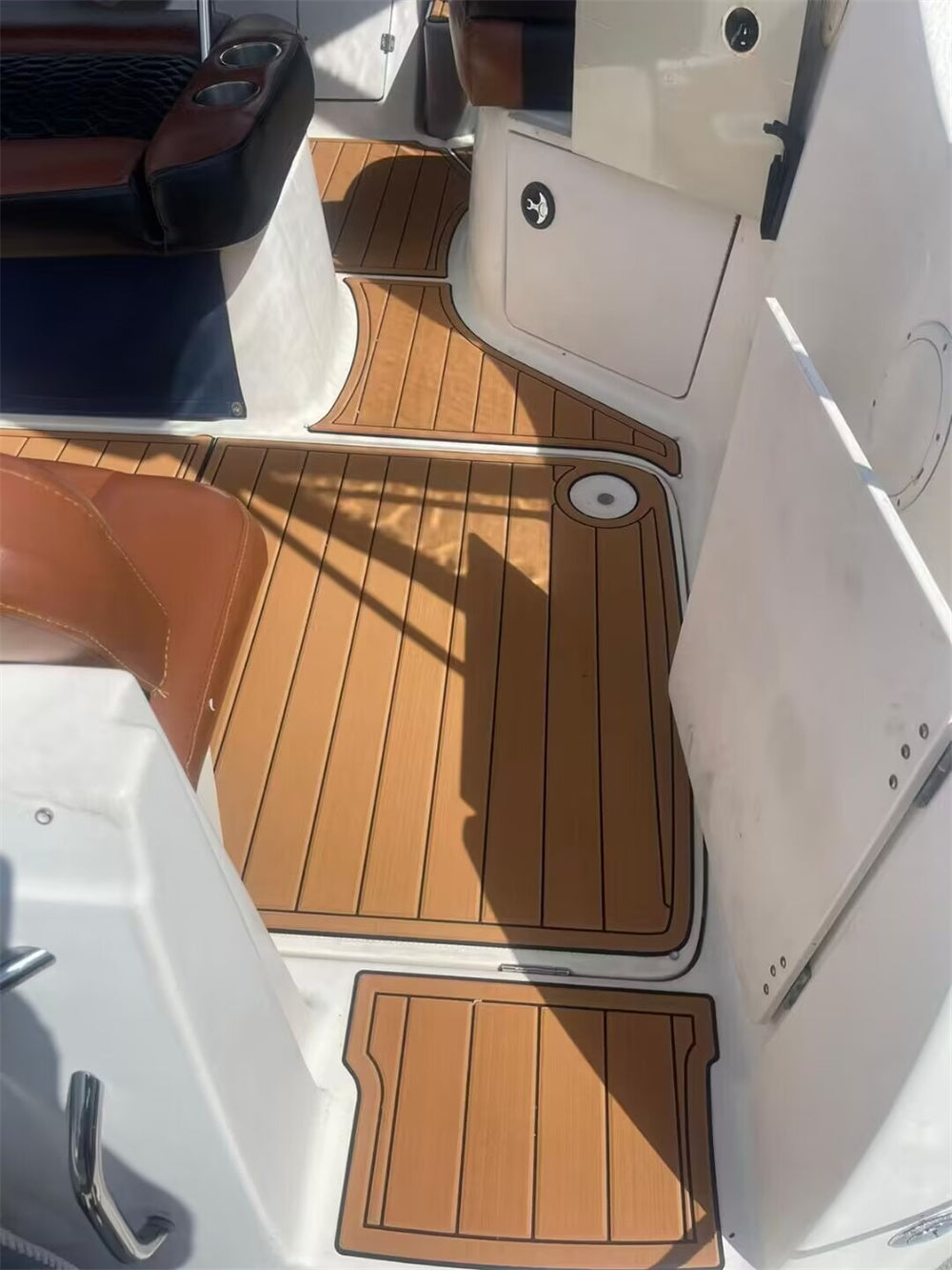 2003 Bayliner 245 SB Swim Platform Cockpit Bow Pad Boat EVA Teak Deck Floor Mat SeaDek MarineMat Gatorstep Style Self Adhesive