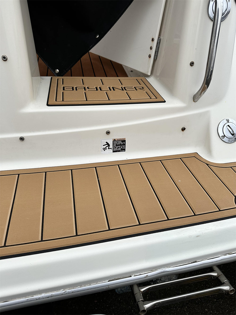 1995 Bayliner 2355 Swim Platform Cockpit Pad Boat EVA Foam Teak Deck Floor Mat SeaDek MarineMat Gatorstep Style Self Adhesive