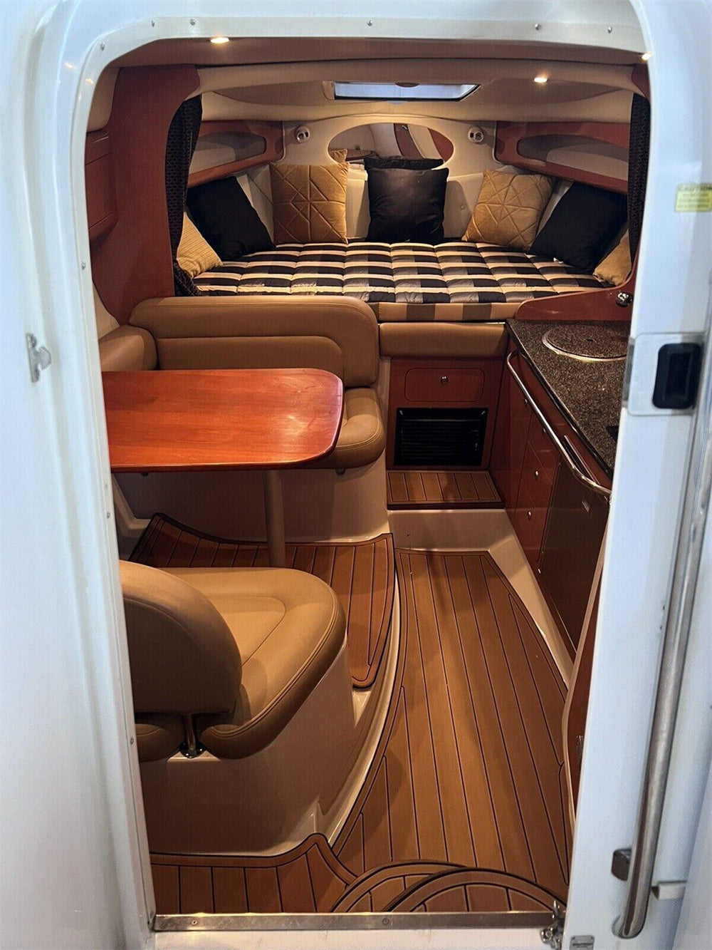 2006 Chaparral 280 Cabin Floor Boat EVA Foam Faux Teak Deck Flooring Pad Mat SeaDek MarineMat Gatorstep Style Self Adhesive