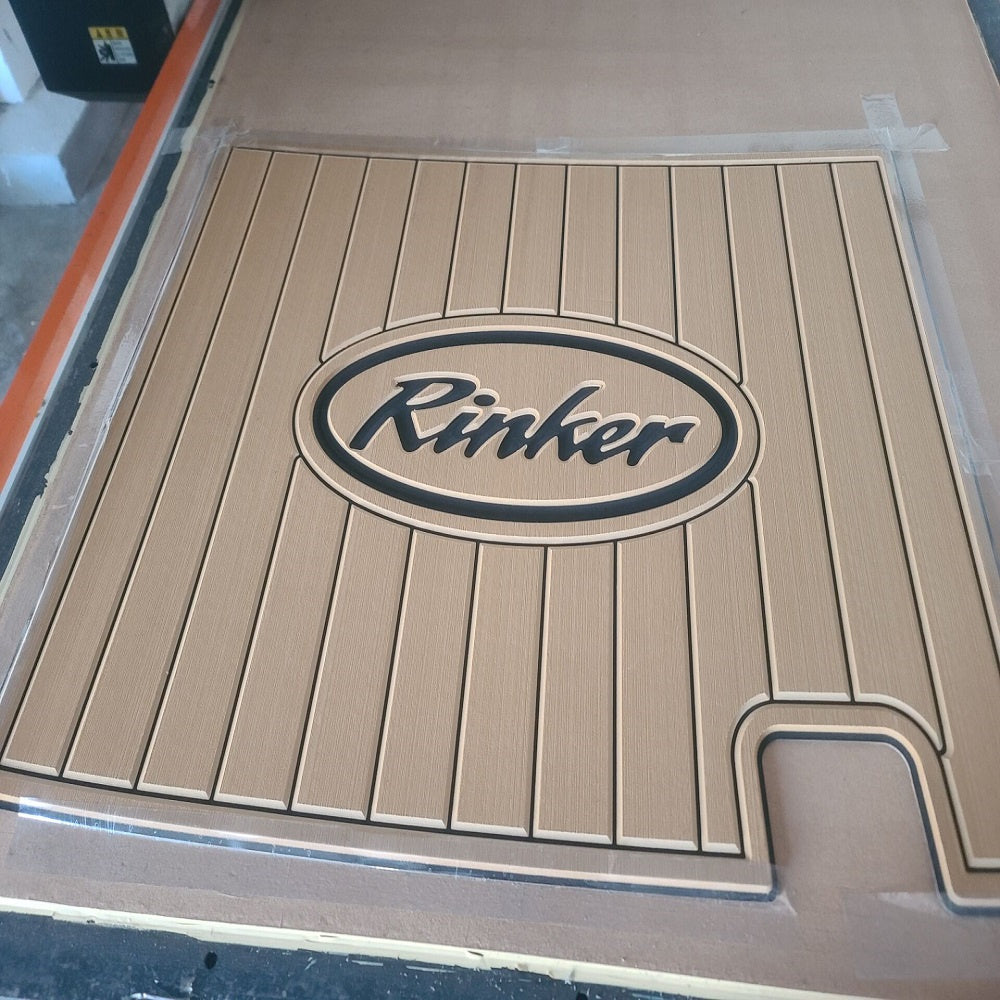 2003 Rinker 342 Swim Platform Cockpit Pad Boat EVA Foam Faux Teak Deck Floor Mat SeaDek MarineMat Gatorstep Style Self Adhesive