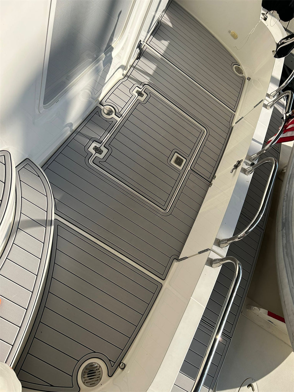 2006 Carver 48 Swim Platform Cockpit Stairs Pad Boat EVA Teak Deck Floor Pad Mat SeaDek MarineMat Style Self Adhesive