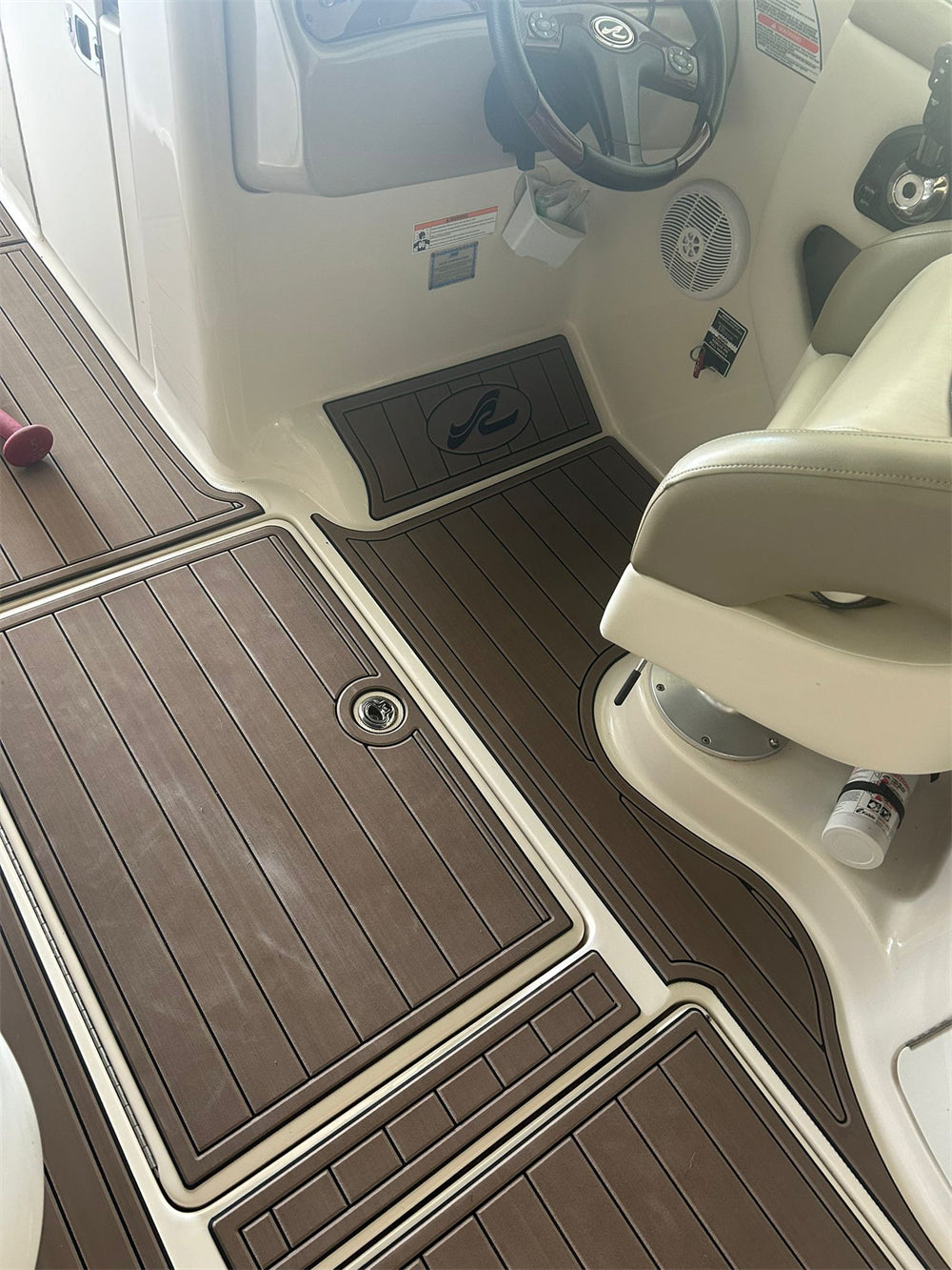 2005 Sea Ray 270 Sundeck Swim Platform Cockpit Pad Boat EVA Teak Floor Mat SeaDek MarineMat Gatorstep Style Self Adhesive