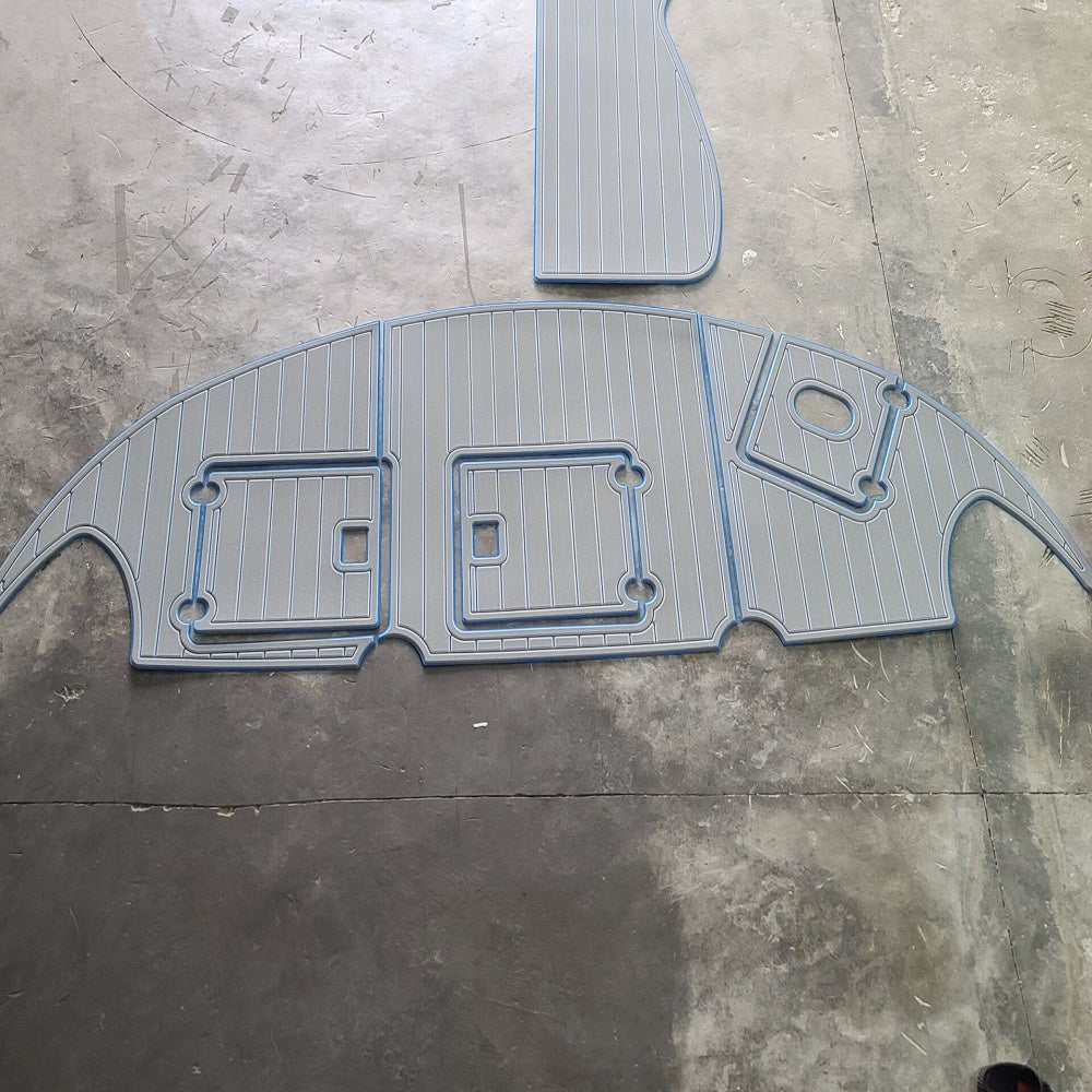 Four Winns 358V Swim Platform Cockpit Boat EVA Faux Foam Teak Deck Floor Pad Mat SeaDek MarineMat Gatorstep Style Self Adhesive