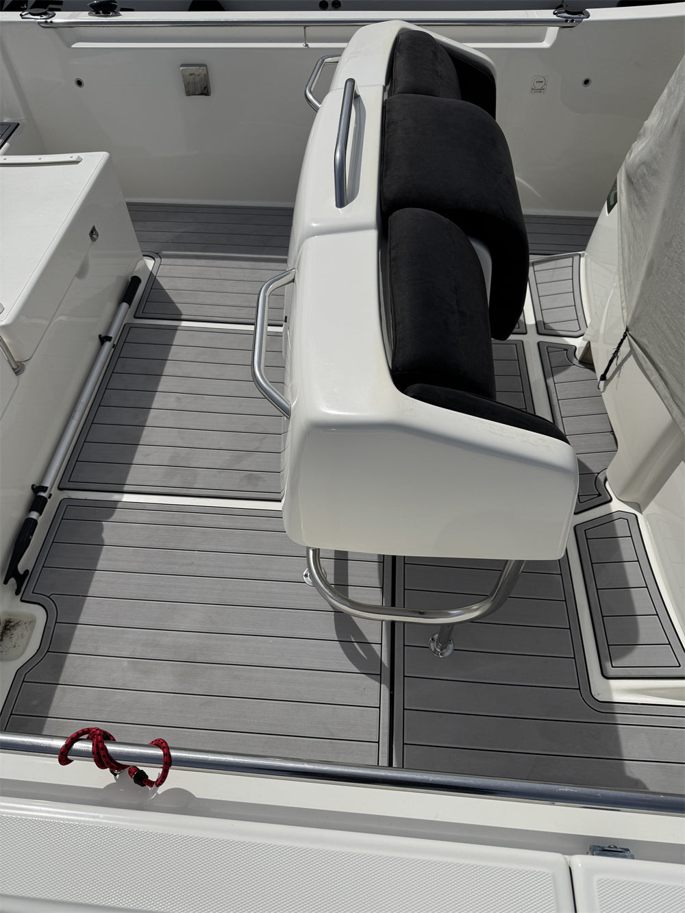 2005 White Shark 285 Swim Platform Cockpit Boat EVA Faux Flooring Pad Mat SeaDek MarineMat Gatorstep Style Self Adhesive