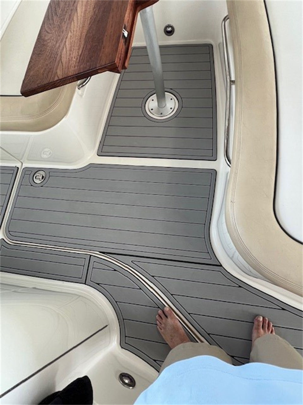 2011 Sea Ray Sundancer 350 Swim Platform Cockpit Mat Boat EVA Foam Teak Floor Pad SeaDek MarineMat Gatorstep Style Self Adhesive