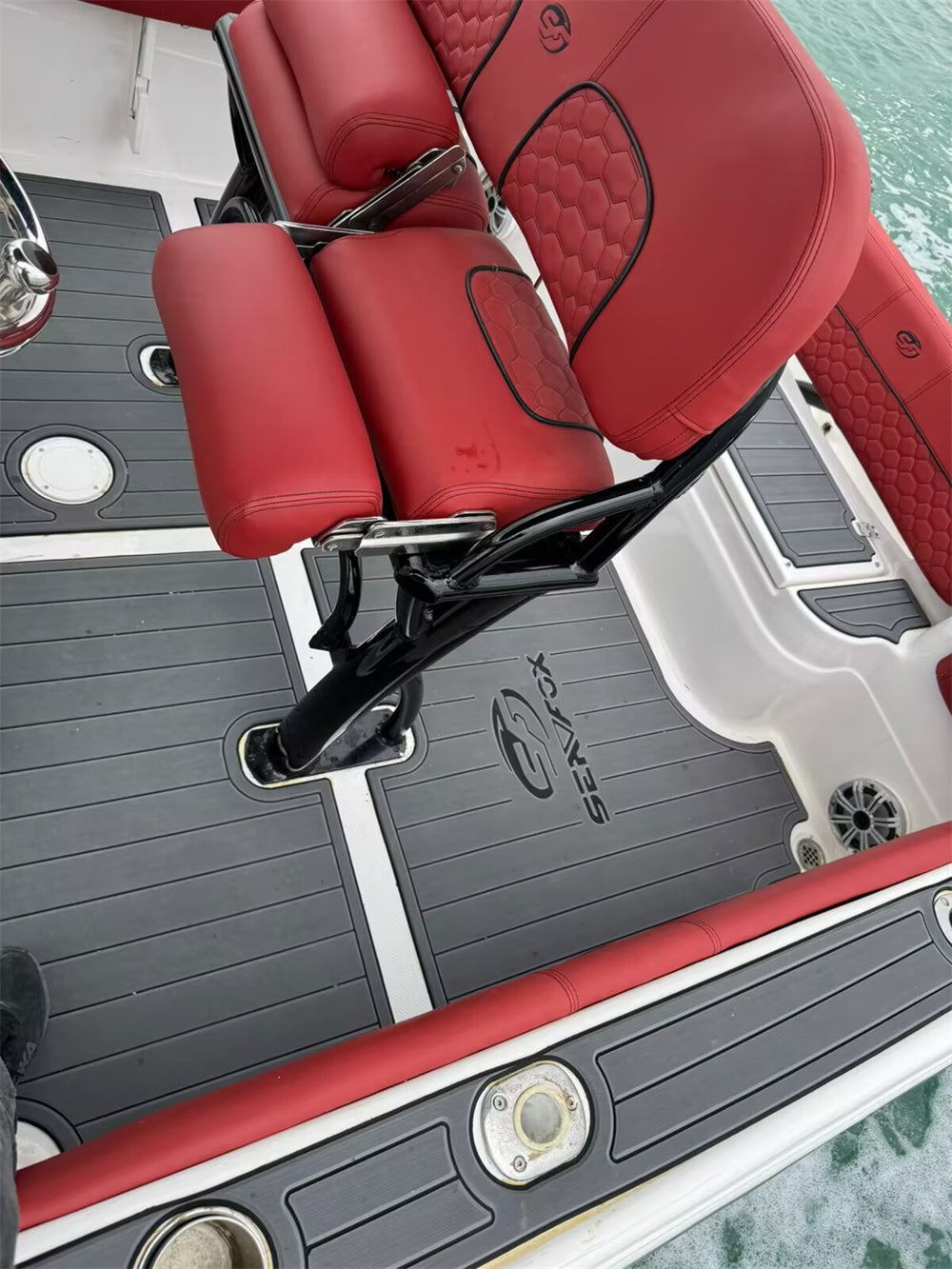 2019 Sea Fox Commander 226 Swim Platform Cockpit Pad Boat EVA Faom Fauex Teak Deck Floor Mat SeaDek MarineMat Style Self Adhesive