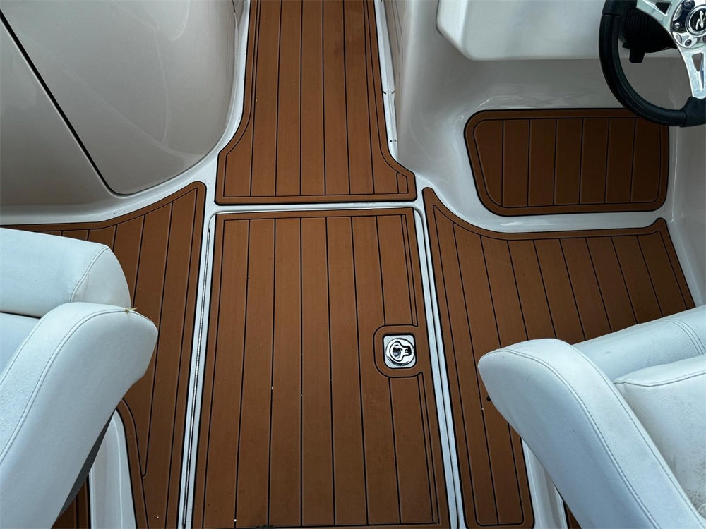 2004 Sea Ray 240 Sundeck Swim Platform Cockpit Pad Boat EVA Teak Deck Floor Mat SeaDek MarineMat Gatorstep Style Self Adhesive