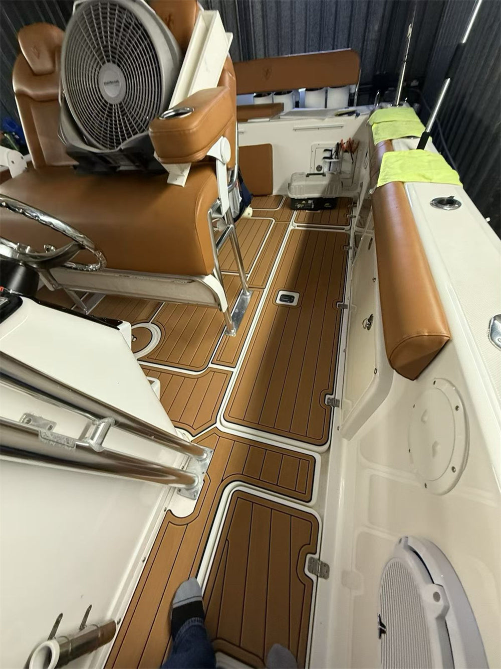 2005 Century 3200 CC Swim Platform Cockpit Pad Boat EVA Foam Teak Deck Floor SeaDek MarineMat Gatorstep Style Self Adhesive