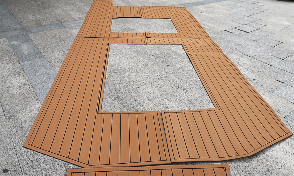 2015-2018 Triton 35 Cockpit Pad Boat EVA Teak Deck Floor Mat SeaDek MarineMat Gatorstep Style Self Adhesive