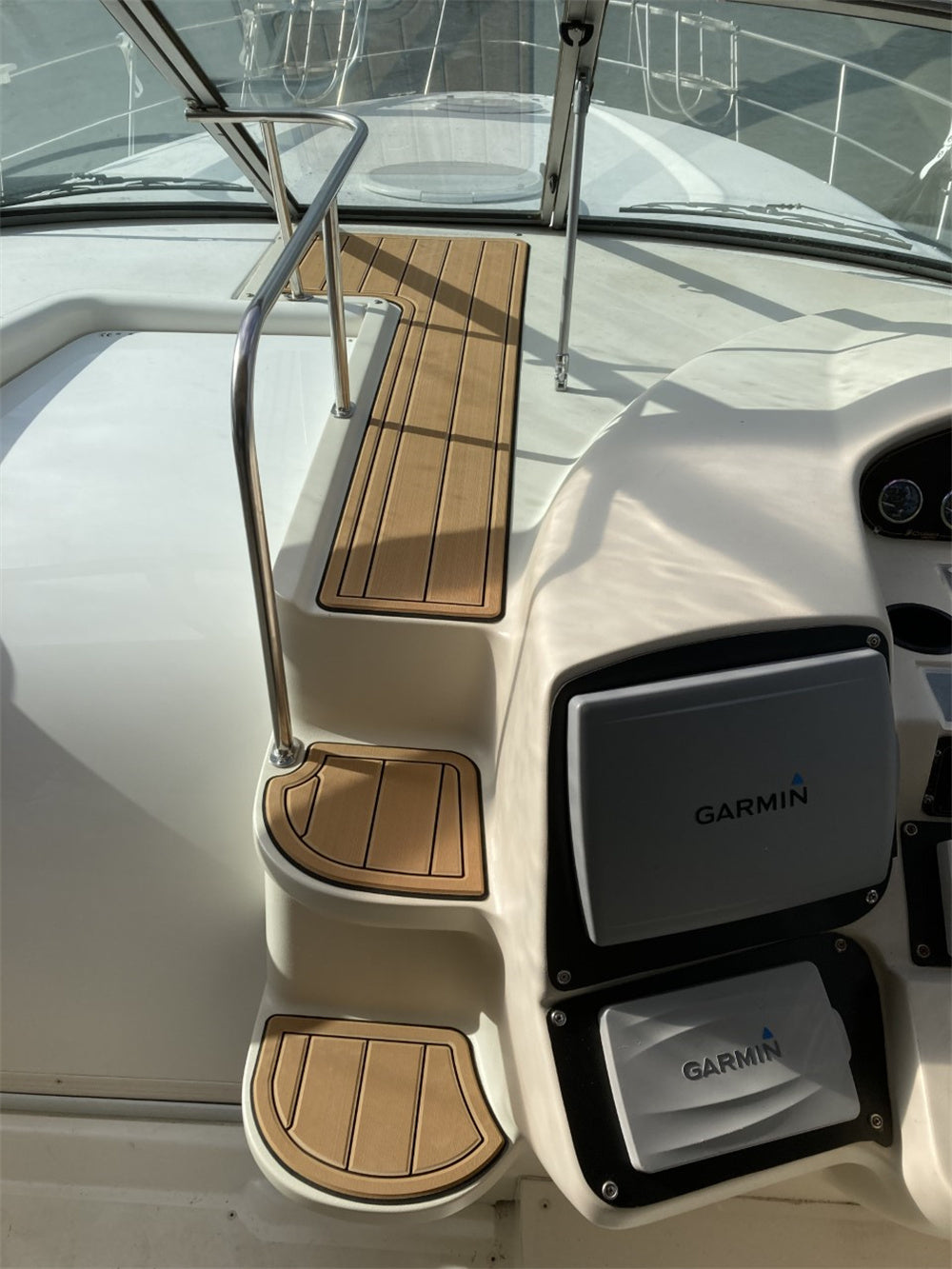 1999 Cruiser Yachts 3870 Swim Platform Foredeck Pad Boat EVA Foam Teak Floor Mat SeaDek MarineMat Gatorstep Style Self Adhesive