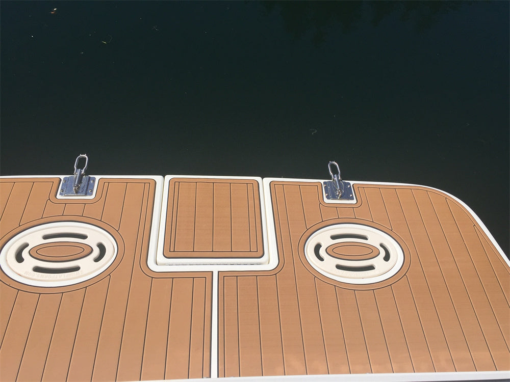 1997 Bayliner 2855 Custom Swim Platform Boat EVA Foam Teak Deck Floor Pad Mat SeaDek MarineMat Gatorstep Style Self Adhesive