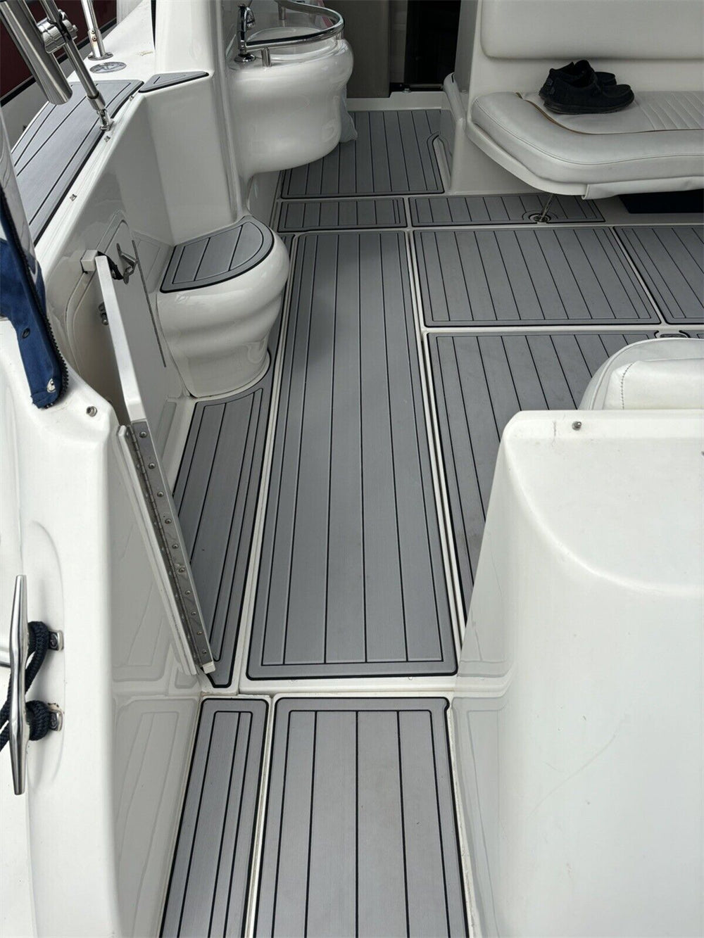 1998-2002 Sea Ray Sundancer 310 Swim Platform Cockpit Pad Boat EVA Teak Floor SeaDek MarineMat Gatorstep Style Self Adhesive