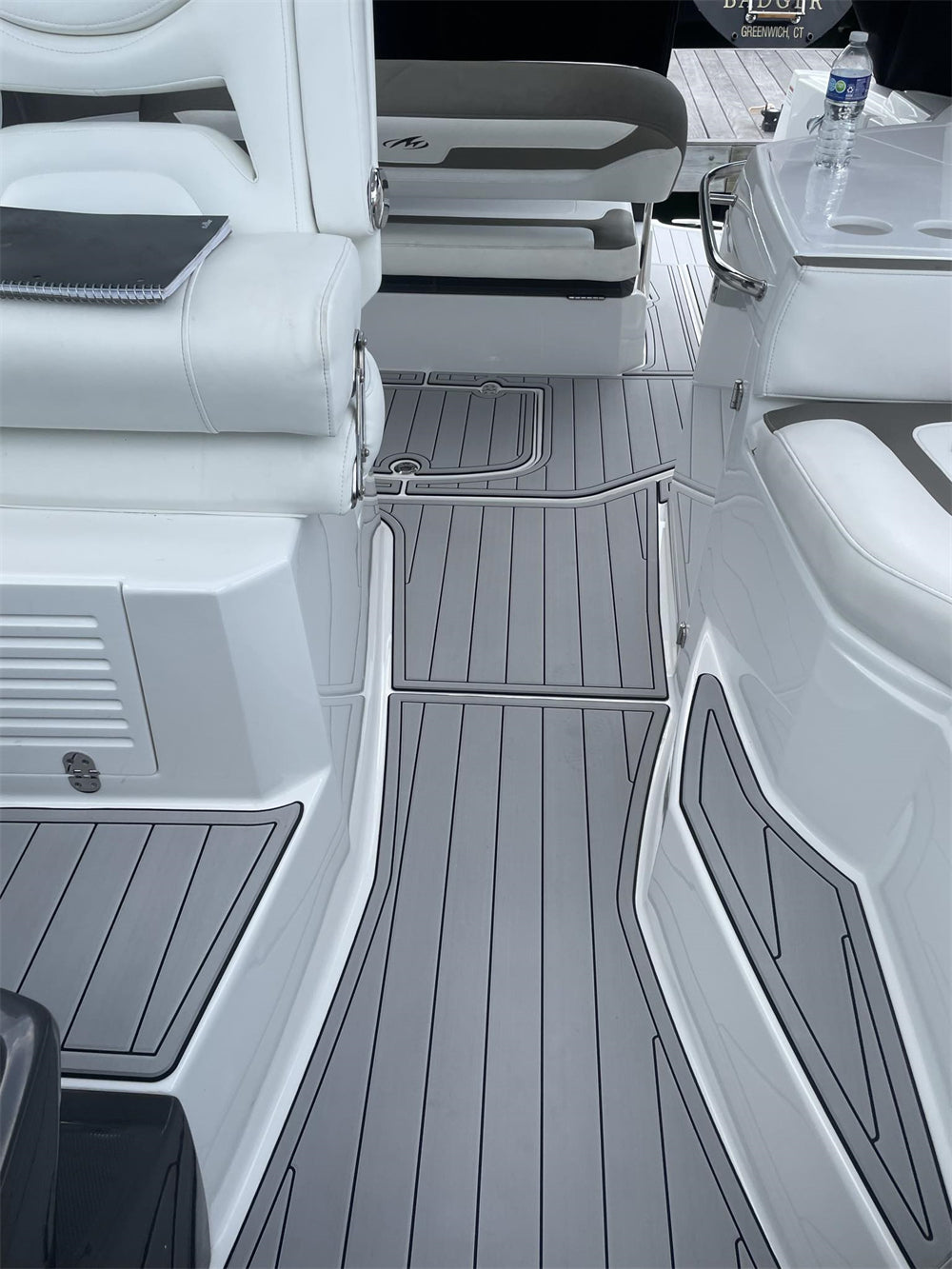 2015 Monterey 355 SSY Swim Platform Cockpit Pad Boat EVA Foam Teak Deck Flooring Mat SeaDek MarineMat Style Self Adhesive