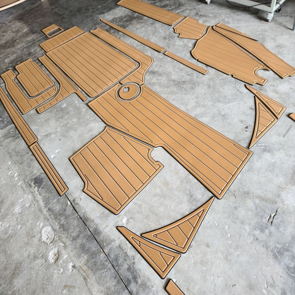 2015-2018 Malibu 22 VLX Swim Platform Cockpit Pad Boat EVA Foam Teak Deck Floor SeaDek MarineMat Style Self Adhesive