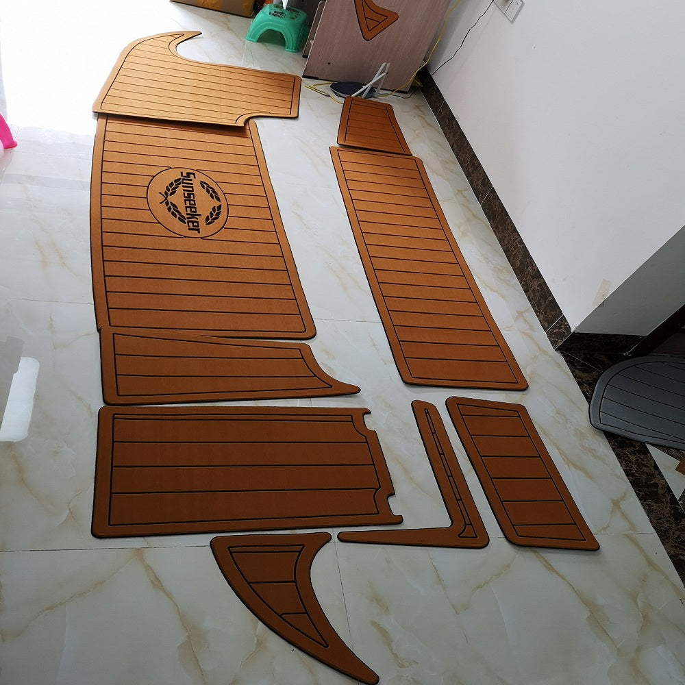 1996 Sunseeker Camargue 51 Swim Platform Boat EVA Foam Faux Teak Deck Floor Pad