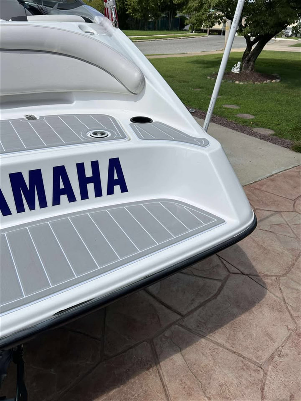 2012-2018 Yamaha SX 190 Swim Platform Cockpit PadBoat EVA Foam Faux Teak Deck Floor Mat SeaDek MarineMat Gatorstep Style Self Adhesive