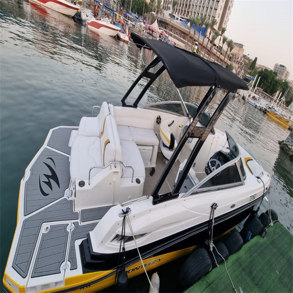 2011 Monterey M3 Swim Platform Step Pad Boat EVA Foam Faux Teak Deck Floor Mat SeaDek MarineMat Gatorstep Style Self Adhesive