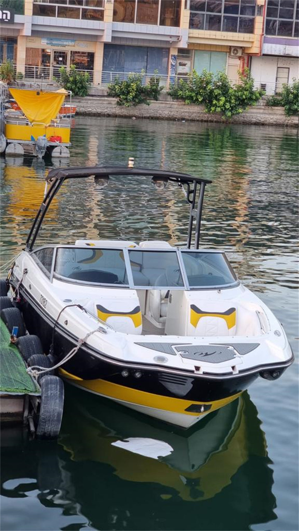 2011 Monterey M3 Swim Platform Step Pad Boat EVA Foam Faux Teak Deck Floor Mat SeaDek MarineMat Gatorstep Style Self Adhesive