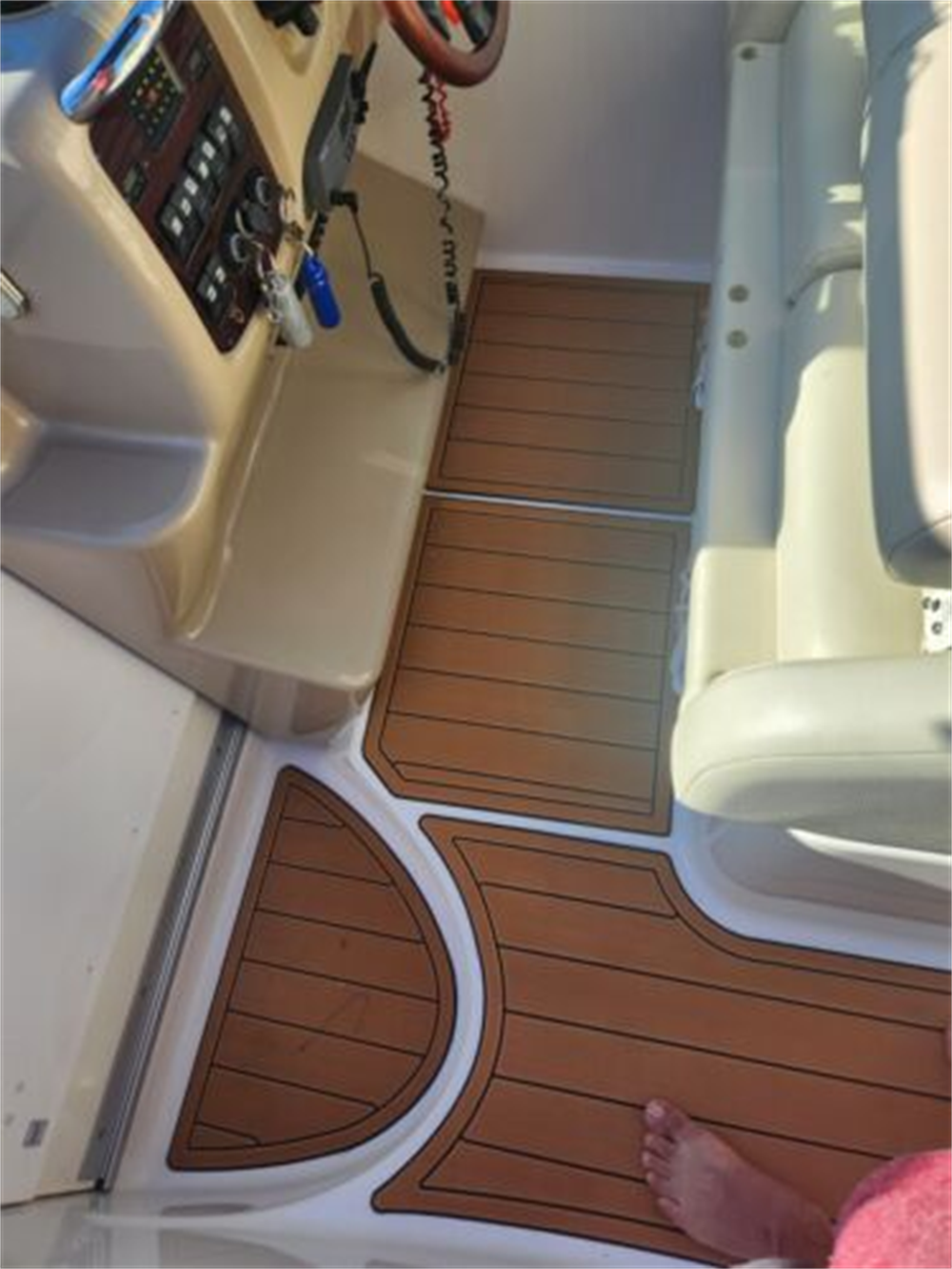 2005 Chaparral 270 Signature Swim Platform Cockpit Boat EVA Foam Teak Floor Pad SeaDek MarineMat Style Self Adhesive