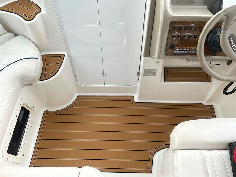 2000 Bayliner 2855 Swim Platform Cockpit Boat EVA Foam Teak Deck Floor Pad Mat SeaDek MarineMat Gatorstep Style Self Adhesive
