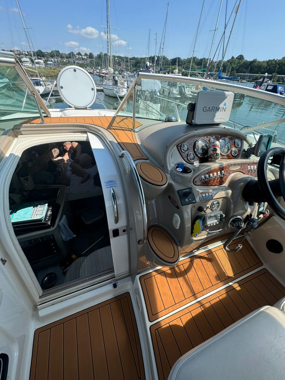 2000 Maxum 270 CR Cruiser Swim Platform Cockpit Pad Boat EVA Foam Faux Teak Deck Floor Mat SeaDek MarineMat Gatorstep Style Self Adhesive