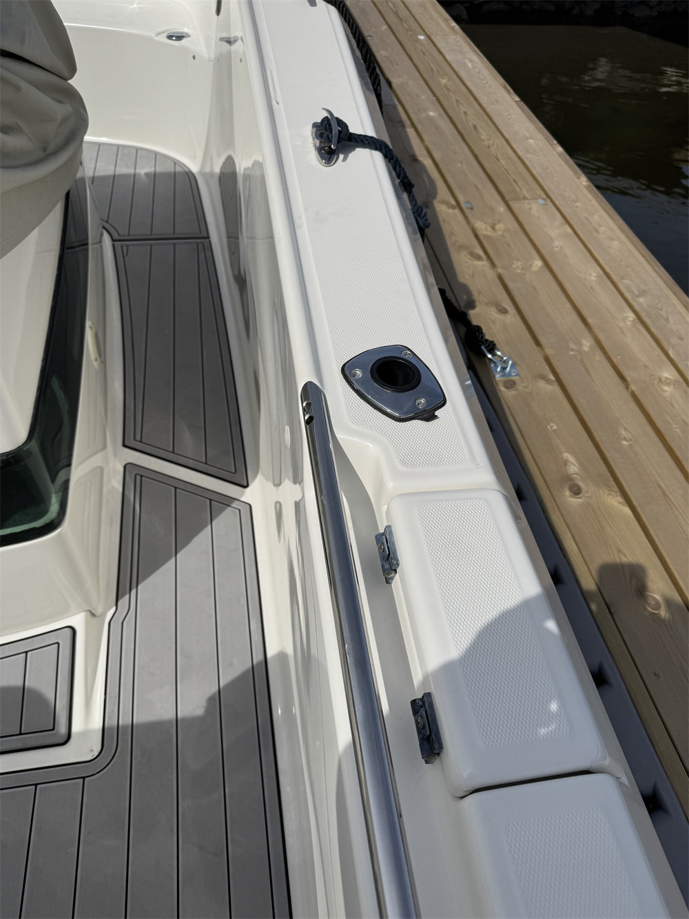 2005 White Shark 285 Swim Platform Cockpit Boat EVA Faux Flooring Pad Mat SeaDek MarineMat Gatorstep Style Self Adhesive