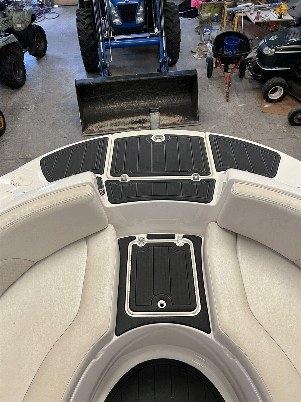 2005 Chaparral 236 Sunesta Swim Platform Cockpit Bow Boat EVA Foam Teak Floor Pad SeaDek MarineMat Style Self Adhesive