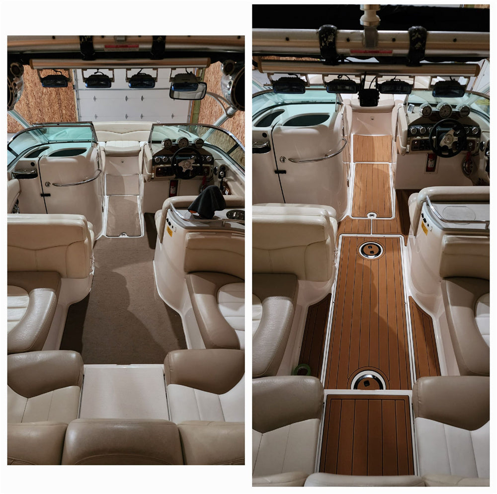 2004-2011 Mastercraft X80 Swim Platform Cockpit Pad Boat EVA Foam Teak Floor Mat SeaDek MarineMat Gatorstep Style Self Adhesive