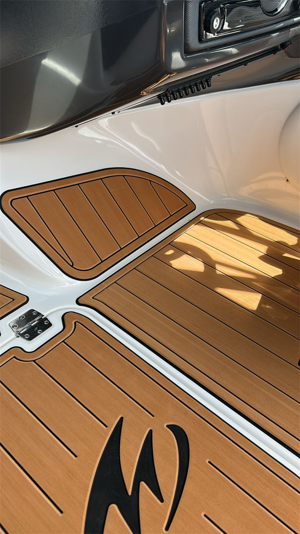 2017 Monterey 224FS Swim Platform Cockpit Pad Boat EVA Foam Fuax Teak Deck Floor Mat Seadek MarineMat Gatorstep Style Self Adhesive